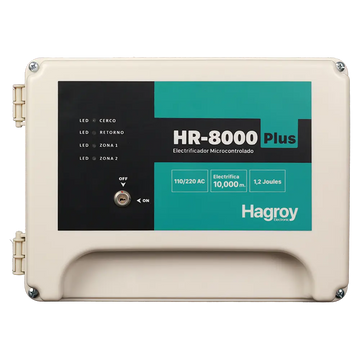 Energizador Hagroy Serie HR. Hasta 10.000Mts 48 Dispositivos Inalámbricos - HG-HR8000PLUS